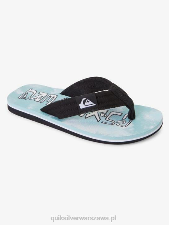 chłopcy Quiksilver Podstawowe sandały molokai 8-16 4DBV2253 niebieski 1
