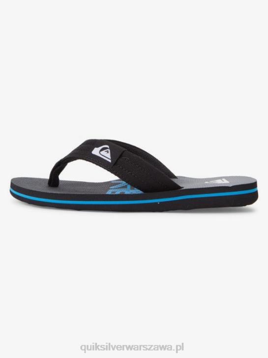 chłopcy Quiksilver Podstawowe sandały molokai 8-16 4DBV2254 czarny