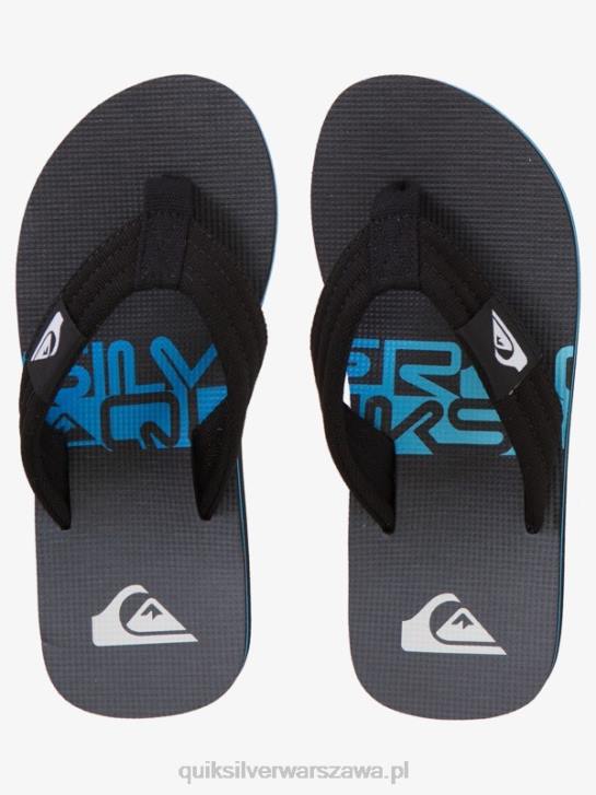 chłopcy Quiksilver Podstawowe sandały molokai 8-16 4DBV2254 czarny