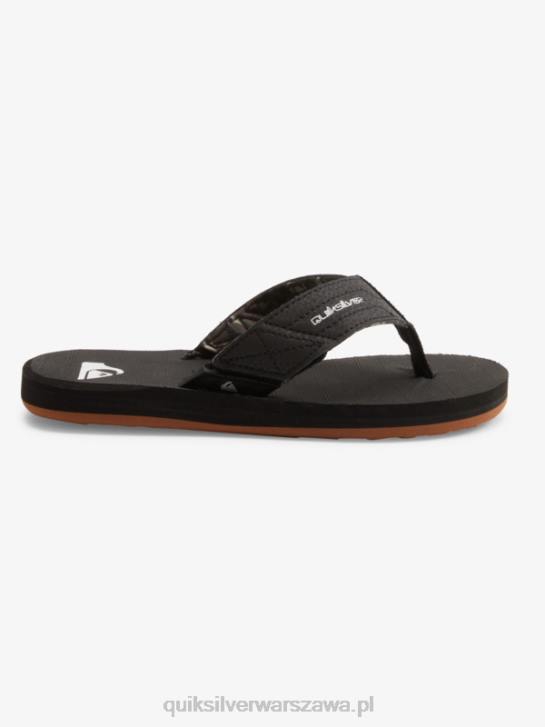 chłopcy Quiksilver Sandały Carver Switch 8-16 4DBV2210 czarny brązowy