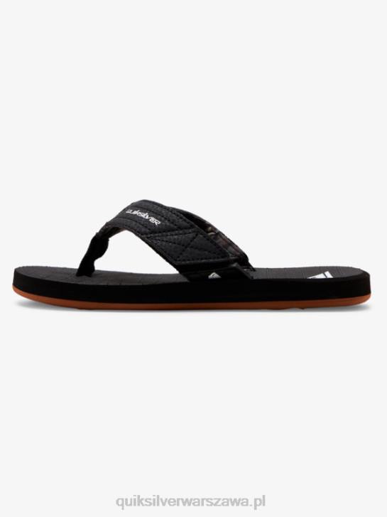 chłopcy Quiksilver Sandały Carver Switch 8-16 4DBV2210 czarny brązowy