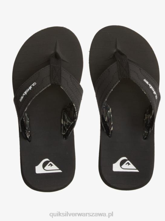 chłopcy Quiksilver Sandały Carver Switch 8-16 4DBV2210 czarny brązowy