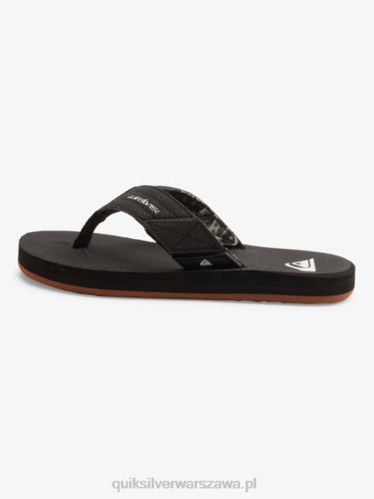 chłopcy Quiksilver Sandały Carver Switch 8-16 4DBV2210 czarny brązowy