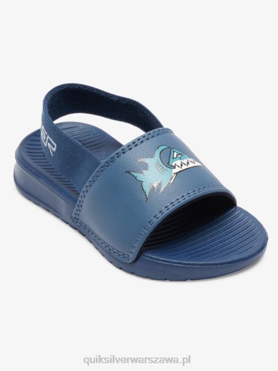 chłopcy Quiksilver sandały z paskiem w kolorze jasnego wybrzeża 4DBV2164 niebieski 1