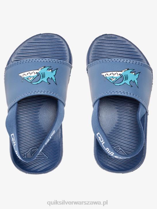 chłopcy Quiksilver sandały z paskiem w kolorze jasnego wybrzeża 4DBV2164 niebieski 1