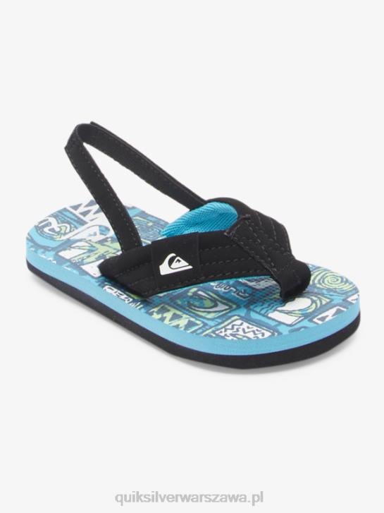 chłopcy Quiksilver wygodne sandały molokai 4DBV2032 niebieski 4