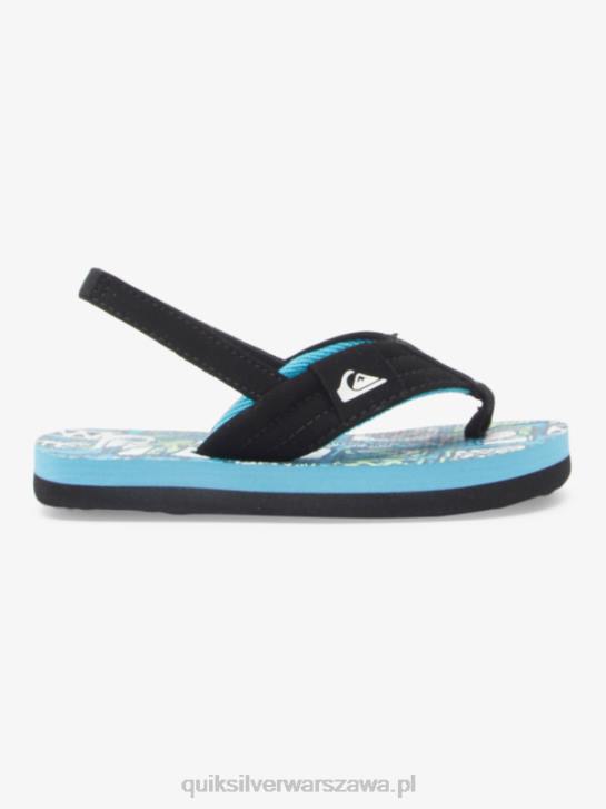 chłopcy Quiksilver wygodne sandały molokai 4DBV2032 niebieski 4