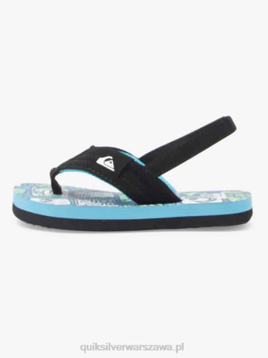 chłopcy Quiksilver wygodne sandały molokai 4DBV2032 niebieski 4