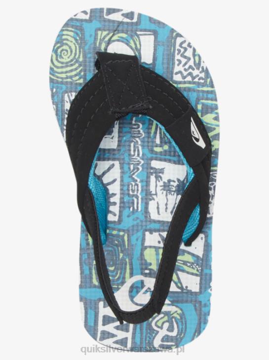 chłopcy Quiksilver wygodne sandały molokai 4DBV2032 niebieski 4