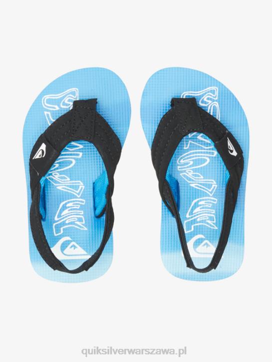 chłopcy Quiksilver wygodne sandały molokai 4DBV2034 niebieski 2