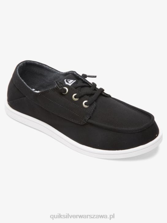mężczyźni Quiksilver pogłębiane buty portowe 4DBV1884 czarny biały