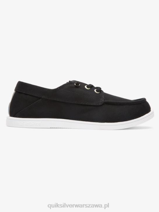 mężczyźni Quiksilver pogłębiane buty portowe 4DBV1884 czarny biały