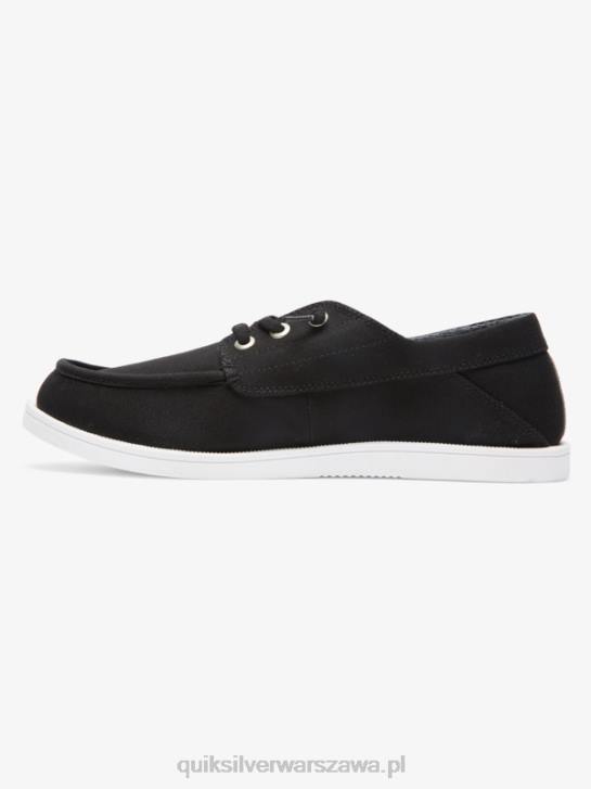 mężczyźni Quiksilver pogłębiane buty portowe 4DBV1884 czarny biały
