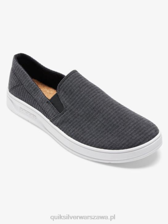 mężczyźni Quiksilver wsuwane buty Harbour Wharf 4DBV1288 czarny