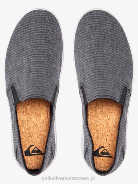 mężczyźni Quiksilver wsuwane buty Harbour Wharf 4DBV1288 czarny