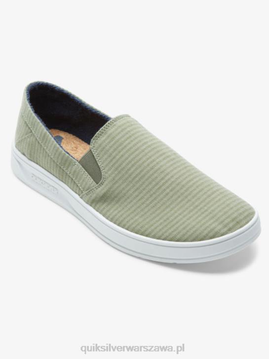 mężczyźni Quiksilver wsuwane buty Harbour Wharf 4DBV1289 zielony 1