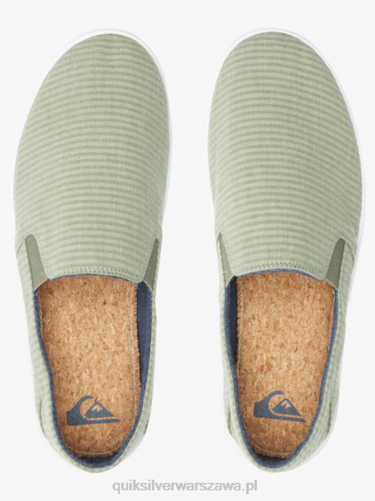 mężczyźni Quiksilver wsuwane buty Harbour Wharf 4DBV1289 zielony 1