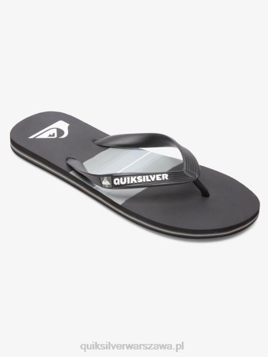 mężczyźni Quiksilver Japonki molokai w odcieniu żywicy 4DBV1788 czarny szary