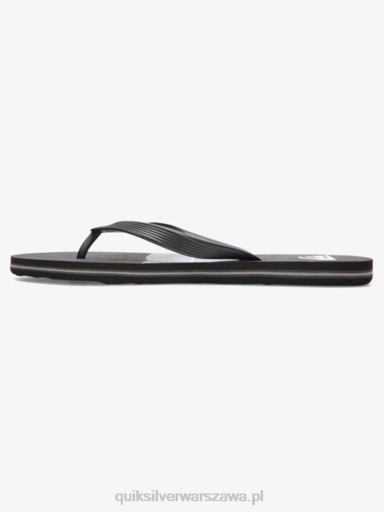 mężczyźni Quiksilver Japonki molokai w odcieniu żywicy 4DBV1788 czarny szary