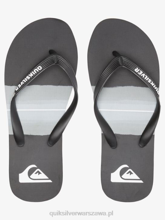 mężczyźni Quiksilver Japonki molokai w odcieniu żywicy 4DBV1788 czarny szary