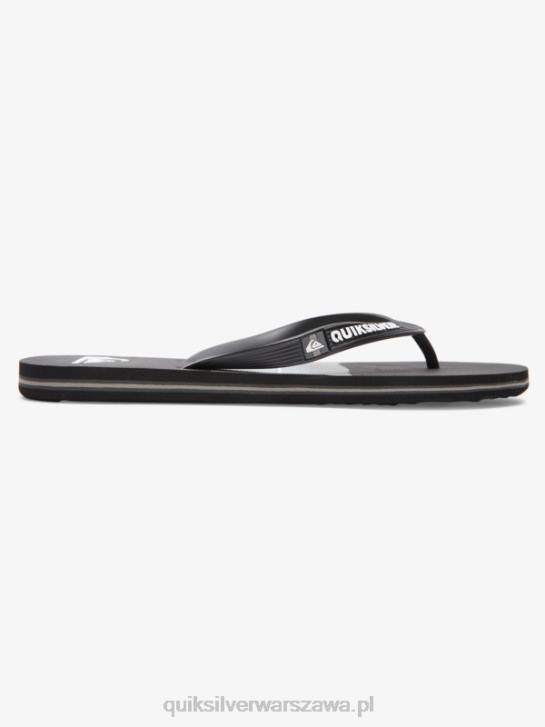 mężczyźni Quiksilver Japonki molokai w odcieniu żywicy 4DBV1788 czarny szary