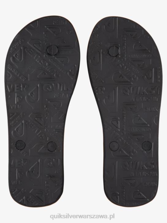 mężczyźni Quiksilver Japonki molokai w odcieniu żywicy 4DBV1788 czarny szary