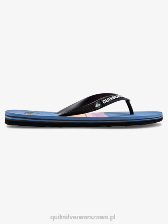 mężczyźni Quiksilver Japonki molokai w odcieniu żywicy 4DBV1789 czarny/niebieski/szary