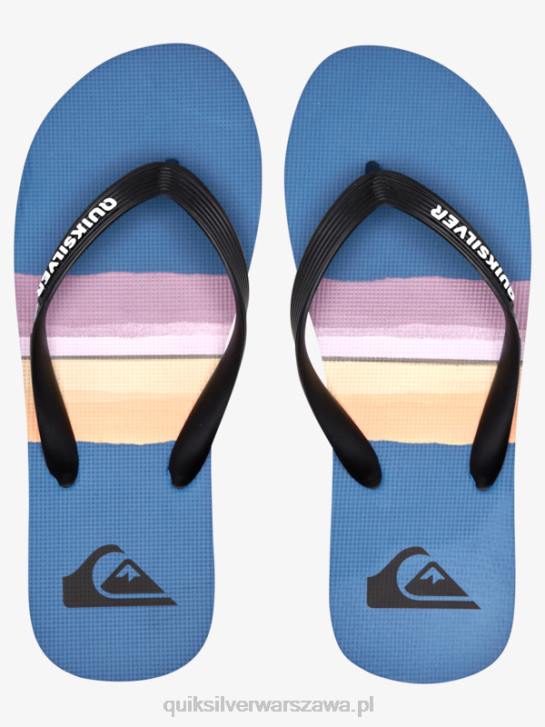 mężczyźni Quiksilver Japonki molokai w odcieniu żywicy 4DBV1789 czarny/niebieski/szary