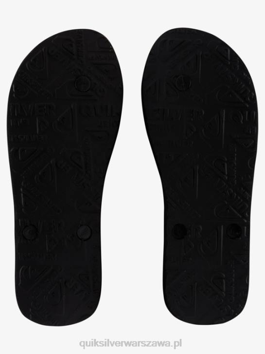 mężczyźni Quiksilver Japonki molokai w odcieniu żywicy 4DBV1789 czarny/niebieski/szary