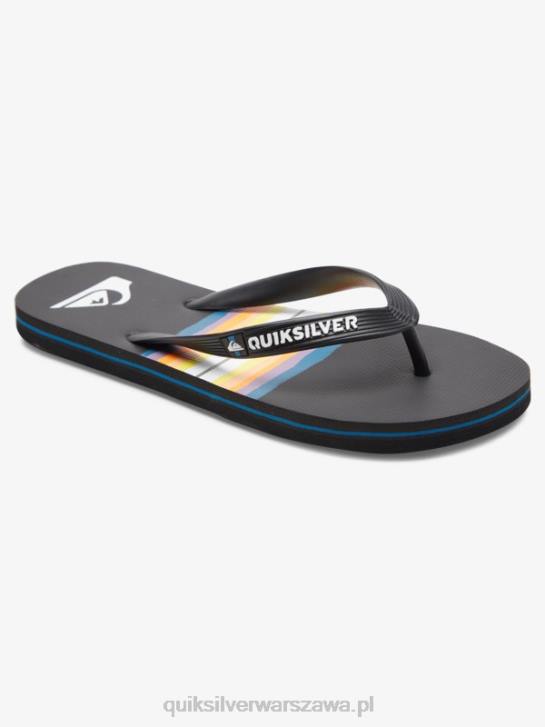 mężczyźni Quiksilver Japonki molokai w odcieniu żywicy 4DBV1791 czarny