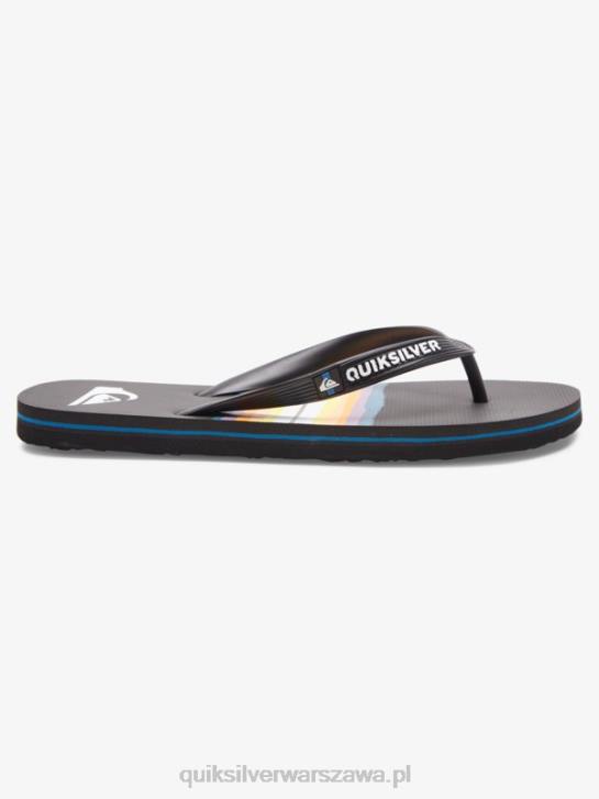 mężczyźni Quiksilver Japonki molokai w odcieniu żywicy 4DBV1791 czarny