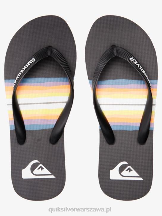 mężczyźni Quiksilver Japonki molokai w odcieniu żywicy 4DBV1791 czarny