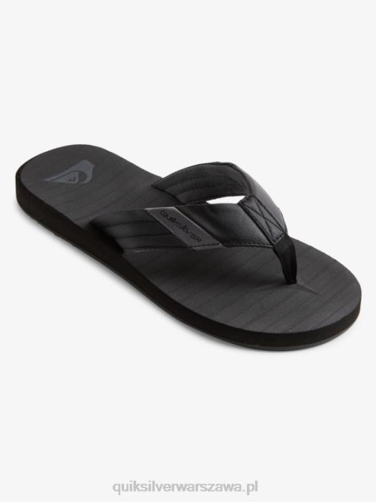 mężczyźni Quiksilver Sandały Carver Tropics 4DBV1296 czarny szary