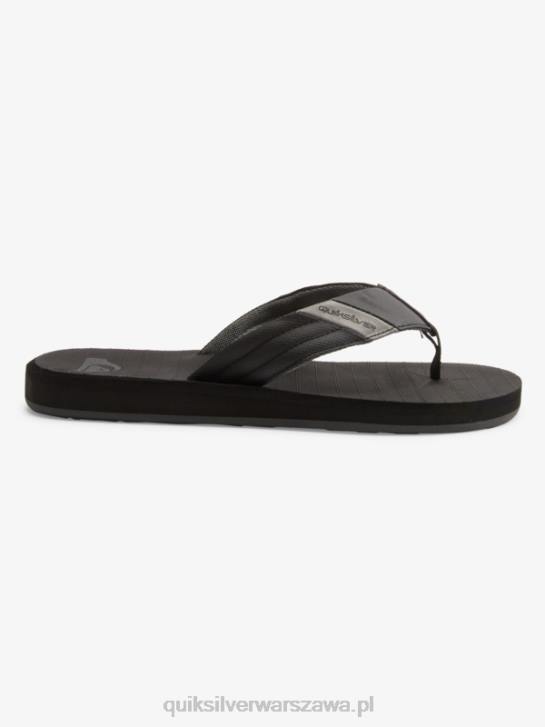mężczyźni Quiksilver Sandały Carver Tropics 4DBV1296 czarny szary