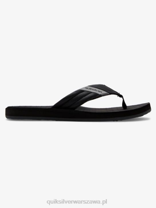mężczyźni Quiksilver Sandały Carver Tropics 4DBV1296 czarny szary