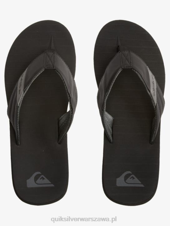 mężczyźni Quiksilver Sandały Carver Tropics 4DBV1296 czarny szary