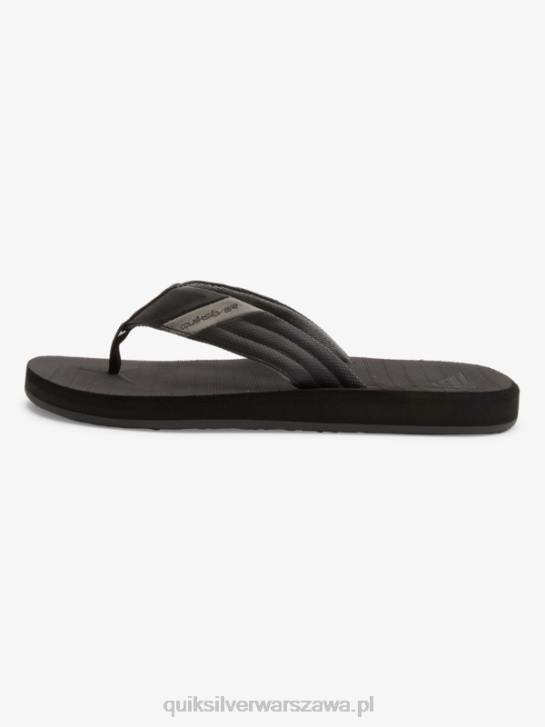 mężczyźni Quiksilver Sandały Carver Tropics 4DBV1296 czarny szary