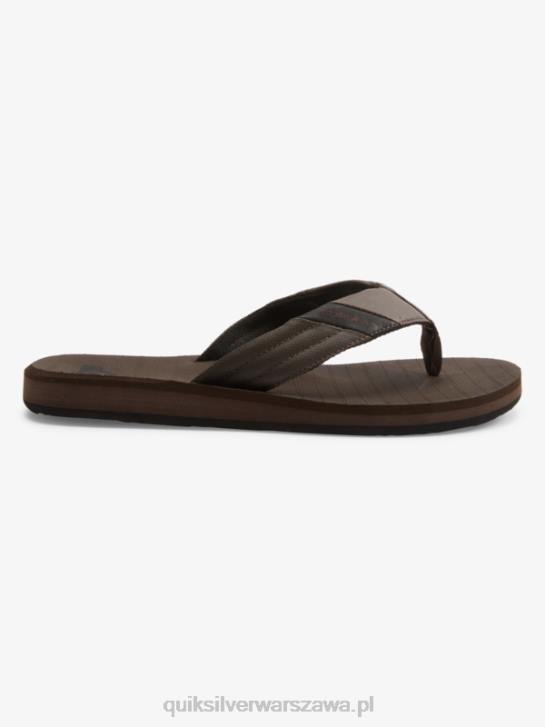 mężczyźni Quiksilver Sandały Carver Tropics 4DBV1297 brązowo-czarny