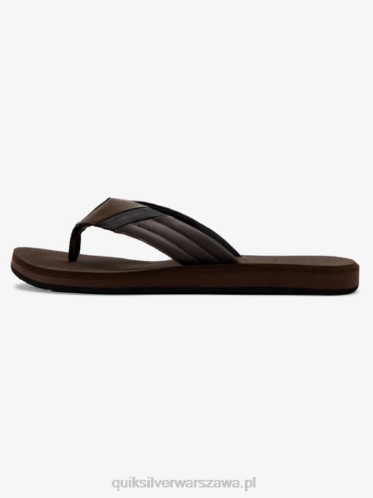 mężczyźni Quiksilver Sandały Carver Tropics 4DBV1297 brązowo-czarny
