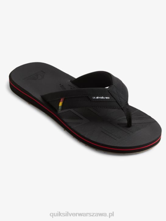 mężczyźni Quiksilver Sandały Island Oasis Squash Slide 4DBV1155 czarny