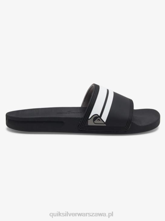 mężczyźni Quiksilver Sandały Rivi Slide 4DBV760 czarny biały