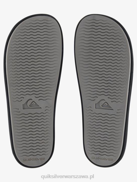 mężczyźni Quiksilver Sandały Rivi Slide 4DBV760 czarny biały