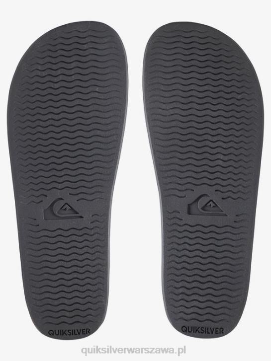 mężczyźni Quiksilver Sandały Rivi Slide 4DBV760 czarny biały