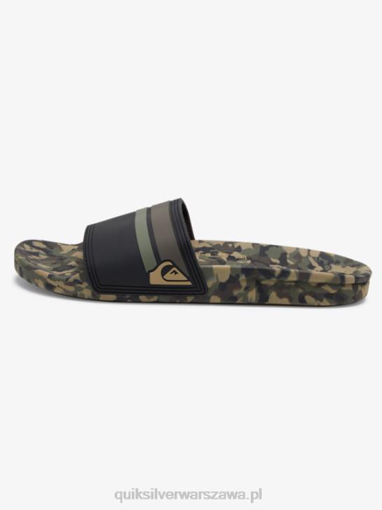 mężczyźni Quiksilver Sandały Rivi Slide 4DBV761 zielony 2