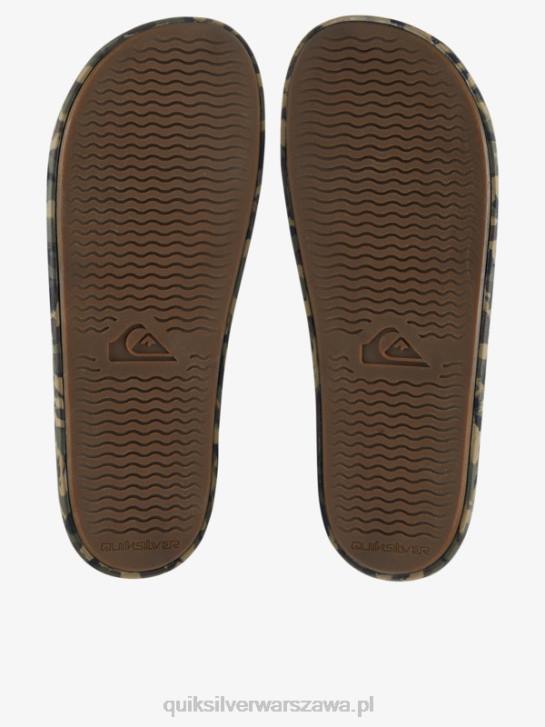 mężczyźni Quiksilver Sandały Rivi Slide 4DBV761 zielony 2