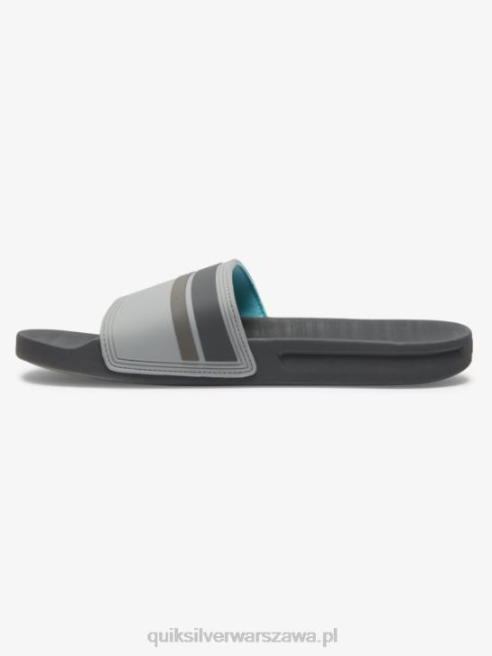 mężczyźni Quiksilver Sandały Rivi Slide 4DBV762 szary 2