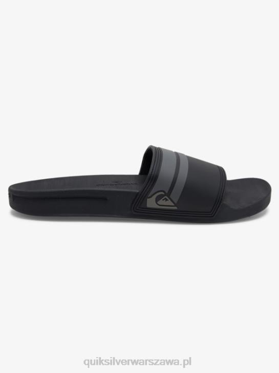 mężczyźni Quiksilver Sandały Rivi Slide 4DBV763 czarny szary