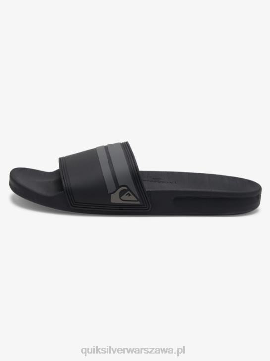 mężczyźni Quiksilver Sandały Rivi Slide 4DBV763 czarny szary