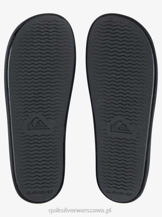 mężczyźni Quiksilver Sandały Rivi Slide 4DBV763 czarny szary