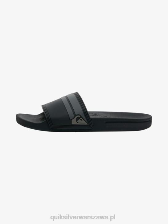 mężczyźni Quiksilver Sandały Rivi Slide 4DBV763 czarny szary